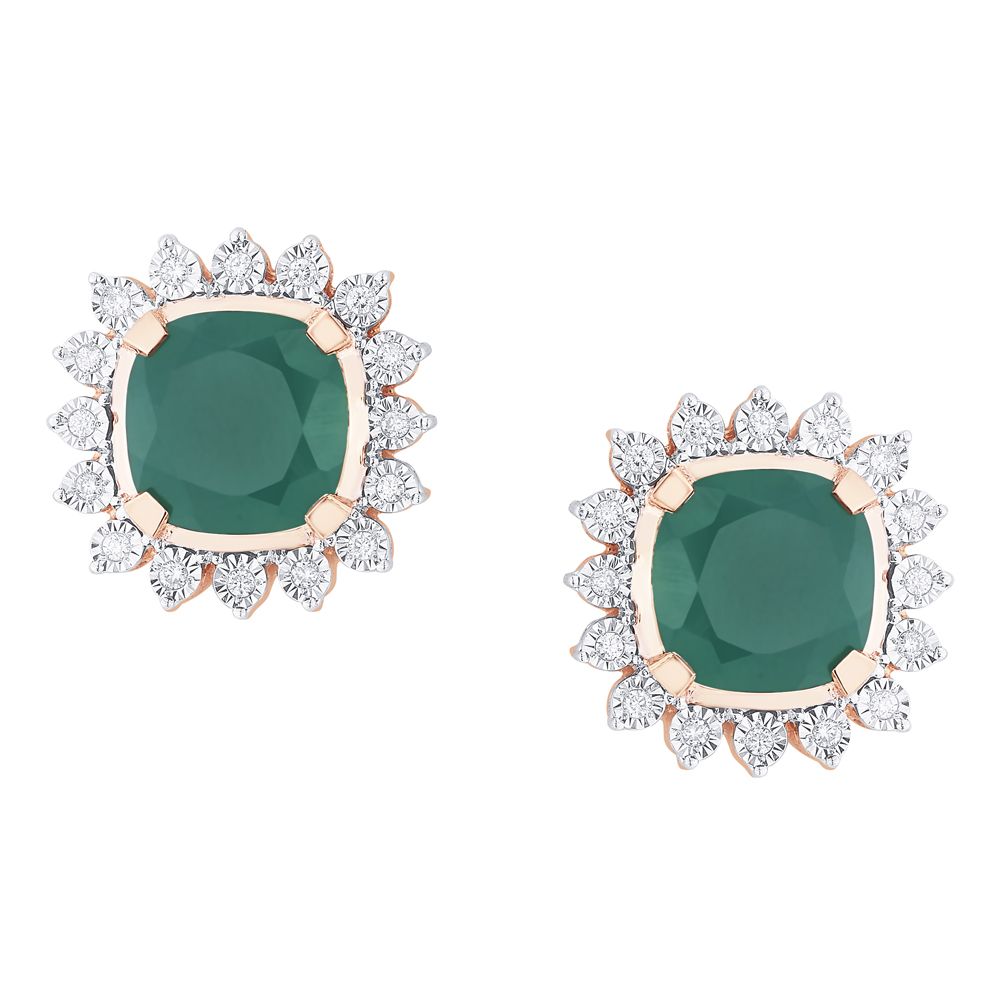 Emerald Elegance Earring - Unique Piece